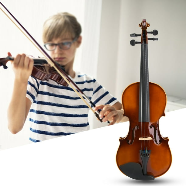 Violín Para Principiantes, Violín Retro De Arce, Kit De Violín De Tamaño Completo Con Caja De Resina De Cuerda Para Principiantes, Adultos, Estudiantes