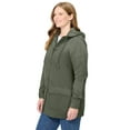 thumbnail image 3 of Woman Within Plus Size Lightweight Hooded Jacket Long Oversized Coat, 3 of 5