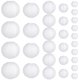 thumbnail image 1 of 30 faroles de papel blancos de 10, 15, 20, 25 y 30 cm (tamaños surtidos), redondos para colgar en interiores y exteriores, comprimibles para decoración de cumpleaños, bodas, festivales y fiestas, 1 of 7
