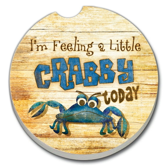 Thirstystone "Feeling Crabby" Single Absorbent Stone Car Coaster