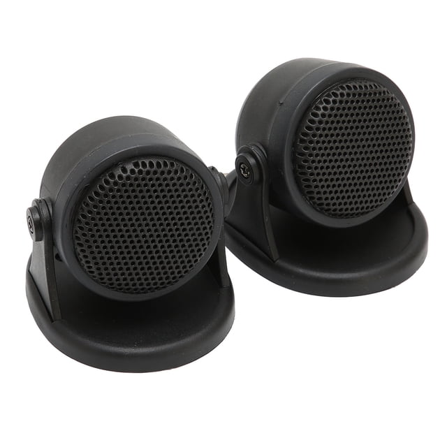 Dome Tweeter, Car Audio Speaker High Sensitivity 20W 2pcs Professional Black for Automobile
