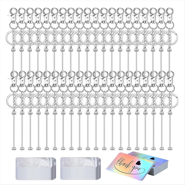 Llaveros con Cuentas en Forma de Barra, Bonitos Llaveros en A Granel, para Carteras, Llaveros para Mujeres y Hombres