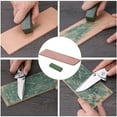 thumbnail image 5 of Professional Knife Sharpening Stone Set - 4 Side Grit 400/1000 3000/8000 Whetstone, Non-Slip Bamboo Base, Angle Guide, Polishing Compound, Leather Strop, Flattening Stone, 5 of 9