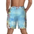 thumbnail image 4 of Balery Sea and Fish Mens Swim Trunks Swim Shorts for Men Quick Dry Inseam Beach Shorts with Compression Liner Pocket-Medium, 4 of 9