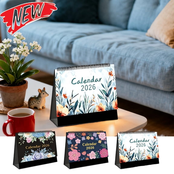 Tarmeek 2026 Desk Calendar, 6.9x6.2 Inch Premium Thick Paper, Easy to Write Desk Calendar Stay Organized for Family Planning, Holiday Gift, Office, Academic Year, Home Decor