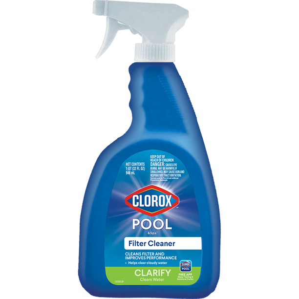 Clorox Pool&Spa Filter Cleaner, 32 oz (For Swimming Pool Use) Walmart