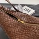 thumbnail image 3 of Bolso Bandolera para Mujer Bolso Media Tejido Color Sólido Bolso (café), 3 of 9