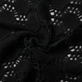 thumbnail image 6 of Knit Shawl, Audhol Thin Fashionable and Versatile Women's Hollow Knitted Short Shawl Crochet Shawl Black One Size, 6 of 7