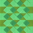 thumbnail image 1 of Ahgly Company Machine Washable Indoor Square Transitional Neon Green Area Rugs, 8' Square, 1 of 7