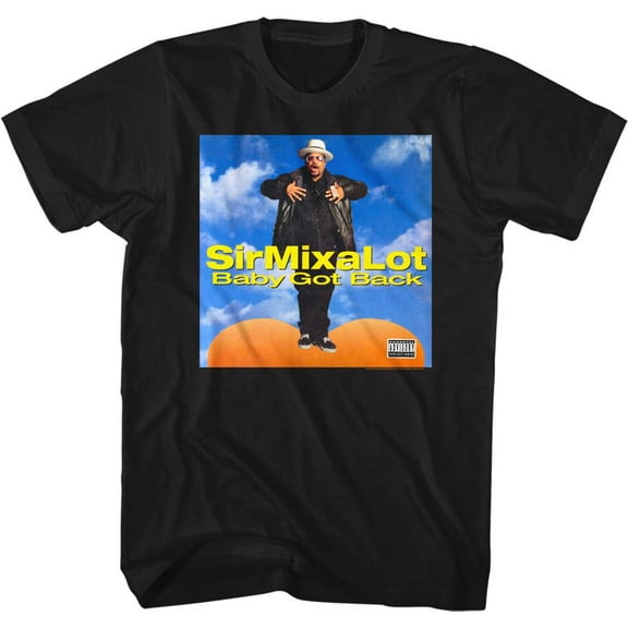 Sir Mix-a-Lot Got Back Cover 2 Black Adult T-Shirt