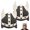 style 1, variant on 2 Pcs Sauna Hat Viking Banya Hat for Women and Men Felt Viking Sauna Cap for Spa Banya Steam Room Heat Protection Gray and White