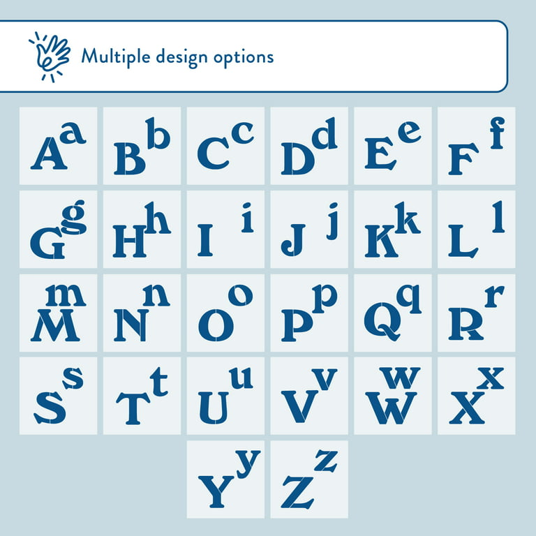 XRHYY 26Pcs Alphabet Stencils Set Plastic Letter Stencils For