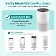 thumbnail image 6 of Fil-fresh 2-Pack H13 True HEPA Core 300 Replacement Filter White, Compatible with LEVOIT Core 300/Core300S, Replaces Core300-RF, 3-Stage Filtration with Activated Carbon for Allergens, Dust, Smoke &, 6 of 14