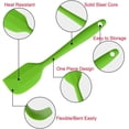thumbnail image 3 of Espátulas de silicona, espátula de goma pequeña de 8,5 pulgadas, diseño de una pieza sin costuras, resistente al calor, raspadores flexibles antiadherentes, herramienta para mezclar para hor, 3 of 4