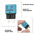 thumbnail image 3 of 1 Pack 14V DC 15A Blue ATC/ATO Automatic Mini Resettable Fuse for Car, 3 of 5