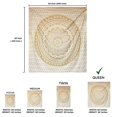 thumbnail image 3 of Tapiz raajsee, diseño de mandala dorado brillante, algodón indio, 210 x 230 cm, 3 of 8