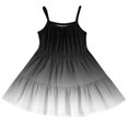 thumbnail image 5 of Ruyang Girls Gradient Color Halter Dress Sleeveless Backless Ruffles Pleated Summer Dresses Teen Kids Smocked Casual Dresses, 5 of 6