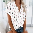 thumbnail image 2 of Blusa con estampado floral de manga corta con cuello en V para mujer OAVQHLG3B Store  lin121212, 2 of 4