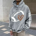 thumbnail image 1 of Sudadera con capucha para hombre, sudadera con capucha de moda, jersey estampado, manga larga, bolsillos, sudadera con capucha, blusa de poliéster para hombre, 1 of 6