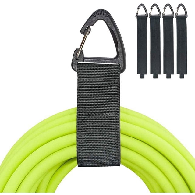 Extension Cord Holder Organizer, Extension Cord Hanger for Garage Organization and Storage, 16-Inch Heavy Duty Storage Strap for Extension Cord within 100ft, with Triangle Buckle ,4 Pack
