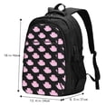 thumbnail image 5 of Balery Cowboy Hat Print USB Charging Backpack for Men and Women - Water-Resistant, Anti-Theft Laptop Backpack with USB Port for Travel, Work, School, and College, 5 of 7