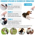 thumbnail image 2 of Clickers para perros con correa elástica y botón grande, Clicker de entrenamiento, Clicker de entrenamiento profesional para perros, gatos, caballos [paquete de 2, azul + blanco], 2 of 4