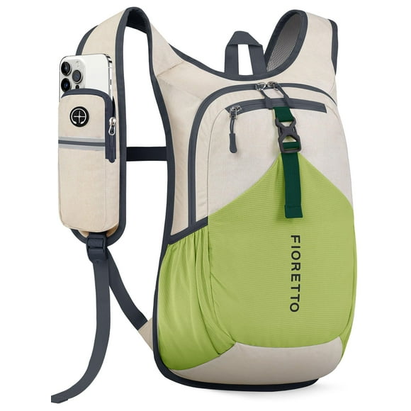 Mochila de Senderismo FIORETTO 15L para Mujer y Hombre, Compacta y Plegable, 45x28x13 cm
