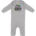 thumbnail image 2 of Inktastic Happy Birthday, Daddy I Love You Baby Romper Coveralls, 2 of 4