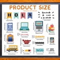 thumbnail image 2 of Juego de tablones de anuncios Sayglossy Spanish Back to School, 55 unidades, 2 of 6