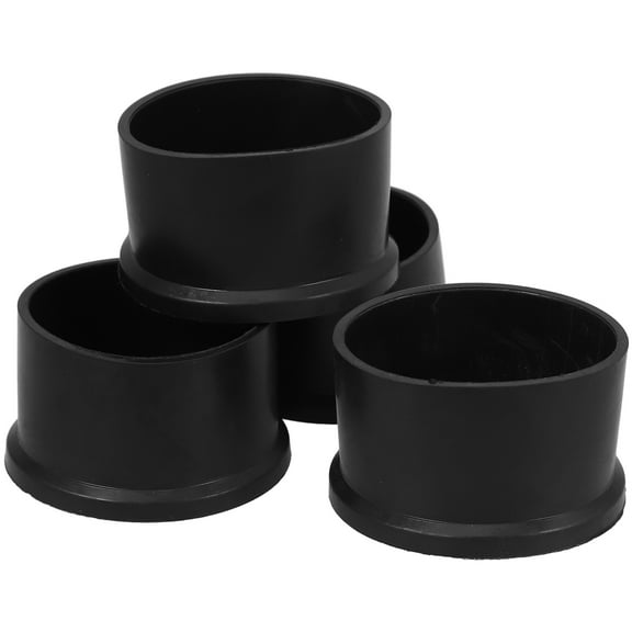 4pcs Round Rubber Chair Leg Caps Floor Protectors Furniture Table Covers Steel Pipe Foot Pad
