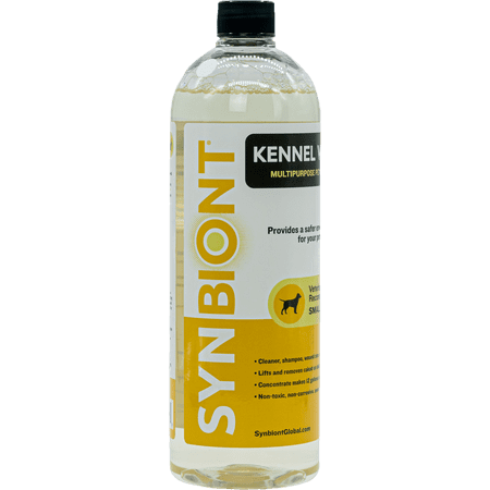 UPC: 0851023004380 | Synbiont Kennel Wash 32 oz Concentrate – Cleaner & Deodorizer for Birds Cats Dogs Rabbits Chickens – Dog Kennel Deodorizer Alternative – Pet Shampoo