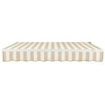thumbnail image 4 of Awntech 12 Ft Maui Right Motorized Heavy Duty Patio Retractable Awning (144in x 9.25in x 120in), Linen/White Stripe, 4 of 7