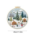 thumbnail image 3 of Oioii Embroidery Kits Merry Christmas Pattern Embroidery Starter Kits for Adults Beginner DIY Sewing Needlepoint Cross Stitch Practice Kit Christmas Home Decoration Handmade Gifts(7PCS), 3 of 6