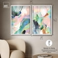 thumbnail image 5 of Dreamer Blue Serenity Pair Shadowbox Print Modern Wall Decor Set by Art Remedy, White Frame, 24 x 36, 5 of 6