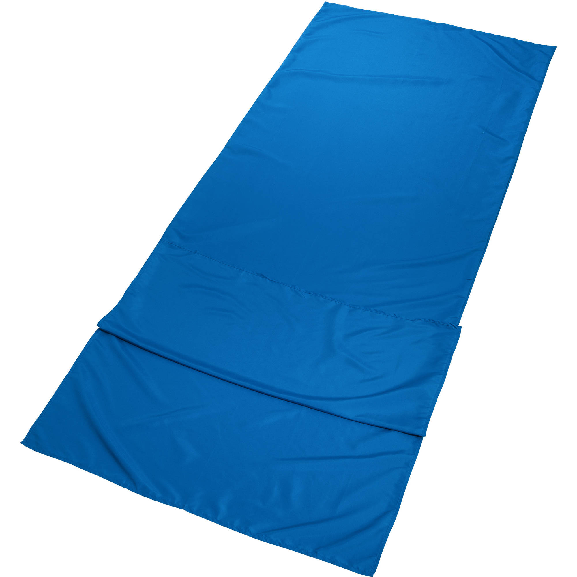 Ozark Trail Breathable Polyester Camping Sleeping Bag Liner Sheet, Blue (78" L x 33.5" W)