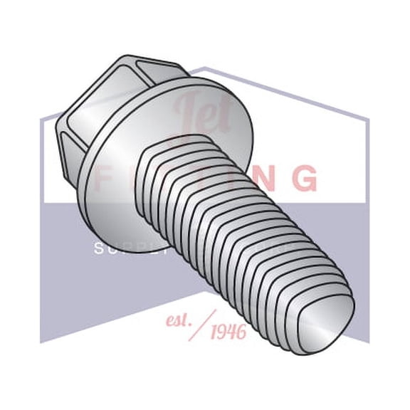 4-40 x 1/2" Taptite Style Thread Forming Screws | Unslotted | Hex Washers Head | 410 Stainless Steel (Quantity: 10000)
