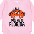 thumbnail image 3 of Inktastic Florida Vacation Cute Beach Crab Toddler Sweatshirt, 3 of 4