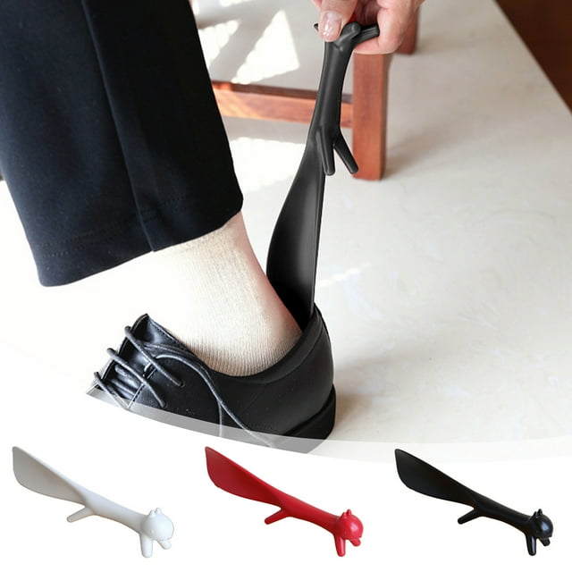 Saxo portátil - Zapato de plástico resistente con diseño de ardilla mono, de 8,27 pulgadas de largo para fácil de poner, rojo/blanco/negro
