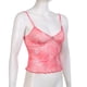thumbnail image 5 of Camisola Floral Top con tirantes finos de malla floral para mujer Y2K Camisola rosa sin espalda con cuello en V (M) Cgtredaw Para estrenar, 5 of 9