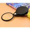 thumbnail image 1 of Lupa de bolsillo pequeña de 10x Mini lupa plegable premium con funda protectora giratoria, aplicable a lectura, ciencia, joyería,, 1 of 5