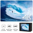 thumbnail image 2 of Cámara de acción Ultra HD 4K/30fps WiFi 2,0 pulgadas 170D casco impermeable subacuático cámaras de grabación de vídeo cámara deportiva, 2 of 5