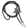 thumbnail image 1 of Corbata Bolo Uxcell para Hombres, Corbata de Cuero Cowboy Occidental, Collar Bolo Estrella Vintage para Hombres y Mujeres, 1 of 6