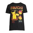 thumbnail image 5 of Pokemon Pikachu Apparel, Men's Graphic Crew Neck Short Sleeves T-shirt, Sizes S-3XL (Men's & Big Men's), 5 of 5