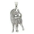 thumbnail image 1 of 925 Sterling Silver Antiqued Zebra Shaped Pendant, 1 of 2