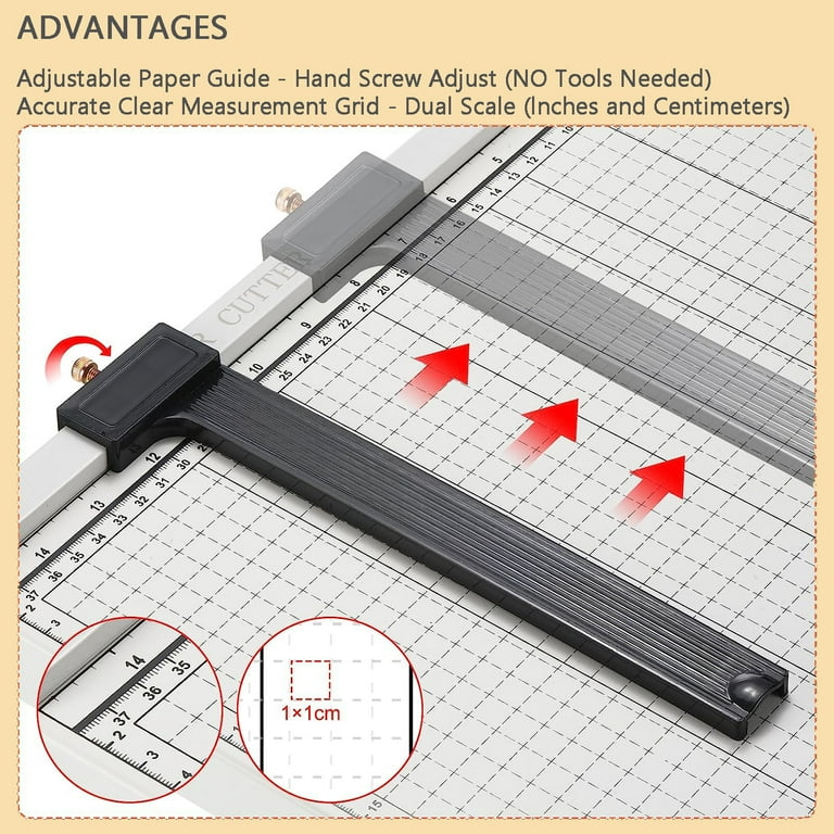 Fellowes Neutron Plus A4 Paper Cutter Guillotine 32CM Cutting Length Guillotine Paper Cutter 10 Sheet Capacity