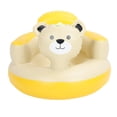thumbnail image 2 of Asiento inflable para bebé con bomba de aire incorporada, silla de ducha de PVC, soporte para la espalda para bebé, sofá de dibujos animados de oso, 2 of 14