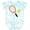Tie Dye Green, variant on Inktastic Tennis Racket and Ball Boys or Girls Baby Bodysuit