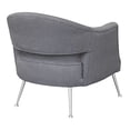 thumbnail image 2 of Armen Living Lyric Accent Chair in Gray and Silver, 2 of 2