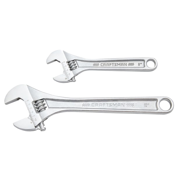 Juego de llaves ajustables CRAFTSMAN All Steel de 2 piezas