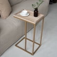 thumbnail image 2 of COZAYH Farmhouse C Table End Table, Distressed Beaded Edge Tray Top Side Table, 2 of 5